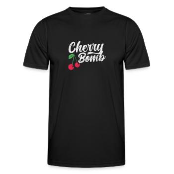 Cherry - Men's Functional T-Shirt - black - Front - AI Model Male 178 dark (178cm)