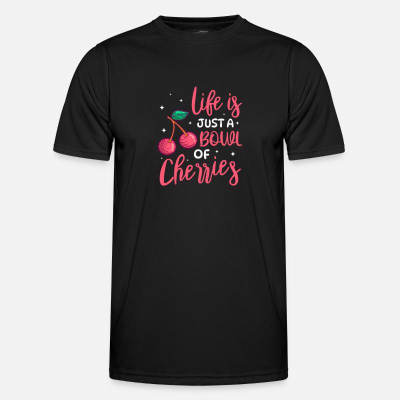 Kirsche Kirschbaum Kirschblüte Frucht Geschenk Männer Funktions-T-Shirt