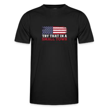 Country Music Country Music Gift - Men's Functional T-Shirt - black - Front - AI Model Male 178 dark (178cm)
