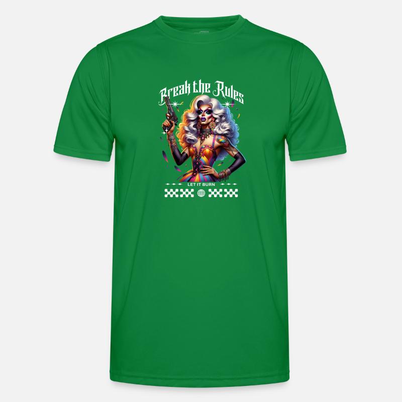 LGBTQ+ Pride: Break The Rules Men's Functional T-Shirt