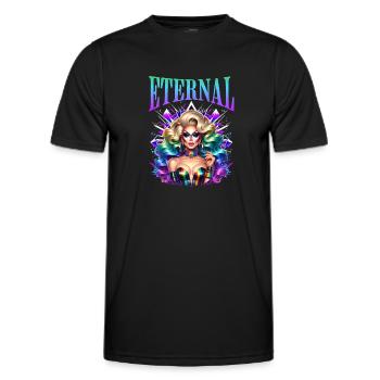 Eternal LGBTQ+ Pride and Glamour - Men's Functional T-Shirt - black - Front - AI Model Male 178 dark (178cm)
