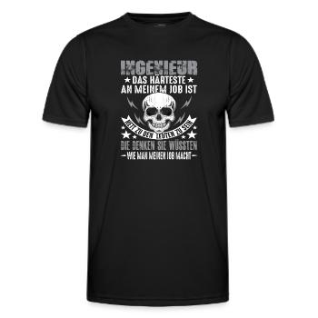 Engineer Engineers Engineer Humor Engineers - Men's Functional T-Shirt - black - Front - AI Model Male 178 dark (178cm)