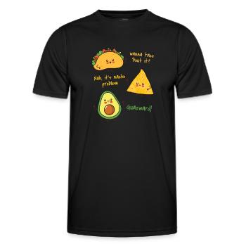 Avocado - Männer Funktions-T-Shirt - Schwarz - Vorne - AI Model Male 178 dark (178cm)