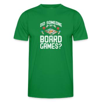 Board game - Men's Functional T-Shirt - kelly green - Front - AI Model Male 178 dark (178cm)