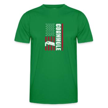 Cornhole - Männer Funktions-T-Shirt - Kelly Green - Vorne - AI Model Male 178 dark (178cm)
