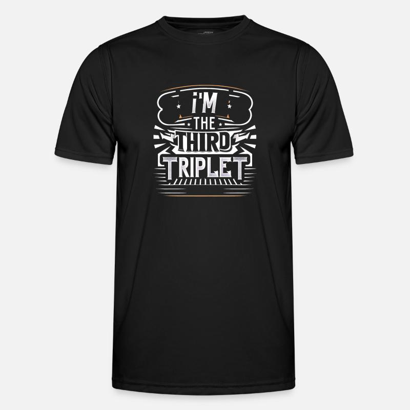 I'm The Third Triplet 7 - Men's Functional T-Shirt - black