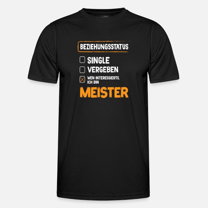 Master Relationship Status Master Craft - Men's Functional T-Shirt - black