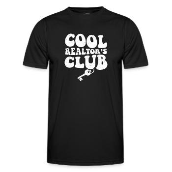 Immobilienmakler - Männer Funktions-T-Shirt - Schwarz - Vorne - AI Model Male 178 dark (178cm)
