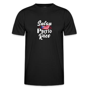 Salsa Dancing Cuba Dance Latino Dance Class Gift - Men's Functional T-Shirt - black - Front - AI Model Male 178 dark (178cm)