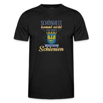 Oberschlesien Deutschland Provinz Region - Männer Funktions-T-Shirt - Schwarz - Vorne - AI Model Male 178 dark (178cm)
