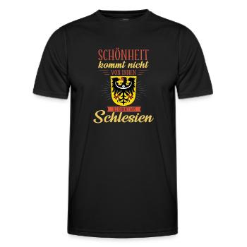 Oberschlesien Deutschland Provinz Region - Männer Funktions-T-Shirt - Schwarz - Vorne - AI Model Male 178 dark (178cm)