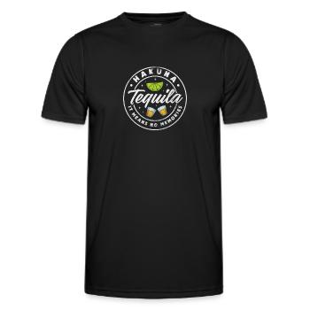 Tequila - Men's Functional T-Shirt - black - Front - AI Model Male 178 dark (178cm)