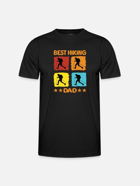 Best Hiking Dad - Men's Functional T-Shirt - black