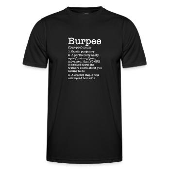 Burpees Fitness Burpee Krafttraining Geschenk - Männer Funktions-T-Shirt - Schwarz - Vorne - AI Model Male 178 dark (178cm)
