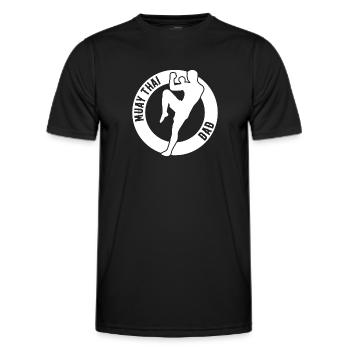 Muay Thai Dad Muay Thai Fighter Daddy - Männer Funktions-T-Shirt - Schwarz - Vorne - AI Model Male 178 dark (178cm)
