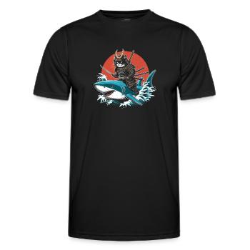 Samurai - Männer Funktions-T-Shirt - Schwarz - Vorne - AI Model Male 178 dark (178cm)