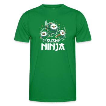 Sushi Essen Japan Nigiri Geschenk - Männer Funktions-T-Shirt - Kelly Green - Vorne - AI Model Male 178 dark (178cm)