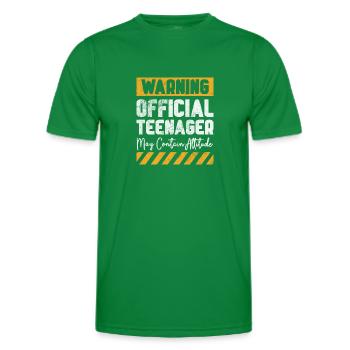 Adolescent - T-shirt sport Homme - vert - Devant - AI Model Male 178 dark (178cm)
