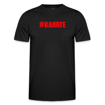 #Karate - Karate Fighting Karate Fighter - Männer Funktions-T-Shirt - Schwarz - Vorne - AI Model Male 178 dark (178cm)