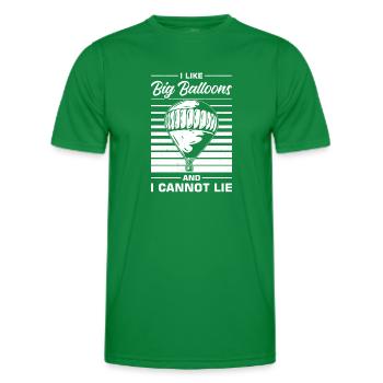 Witziger Heißluftballon Spruch - Männer Funktions-T-Shirt - Kelly Green - Vorne - AI Model Male 178 dark (178cm)