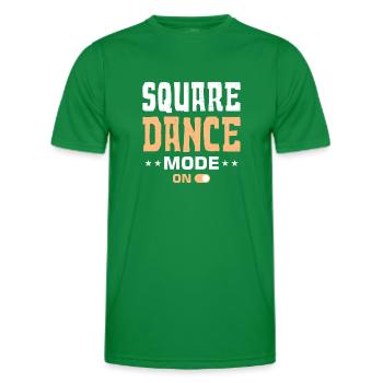 Witziger Square Dance Spruch - Männer Funktions-T-Shirt - Kelly Green - Vorne - AI Model Male 178 dark (178cm)