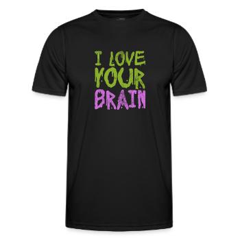 Zombi - T-shirt sport Homme - noir - Devant - AI Model Male 178 dark (178cm)