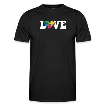 Autismus Awareness Day Autist Geschenk - Männer Funktions-T-Shirt - Schwarz - Vorne - AI Model Male 178 dark (178cm)