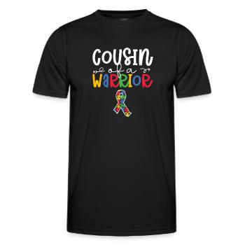 Autisme - T-shirt sport Homme - noir - Devant - AI Model Male 178 dark (178cm)