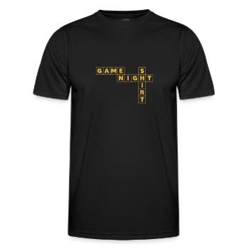 Board game - Men's Functional T-Shirt - black - Front - AI Model Male 178 dark (178cm)