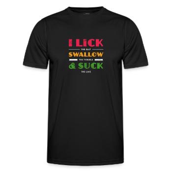 Tequila - Men's Functional T-Shirt - black - Front - AI Model Male 178 dark (178cm)