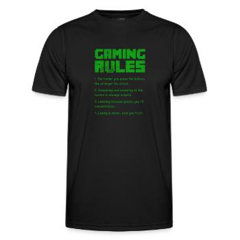 Board game - Men's Functional T-Shirt - black - Front - AI Model Male 178 dark (178cm)