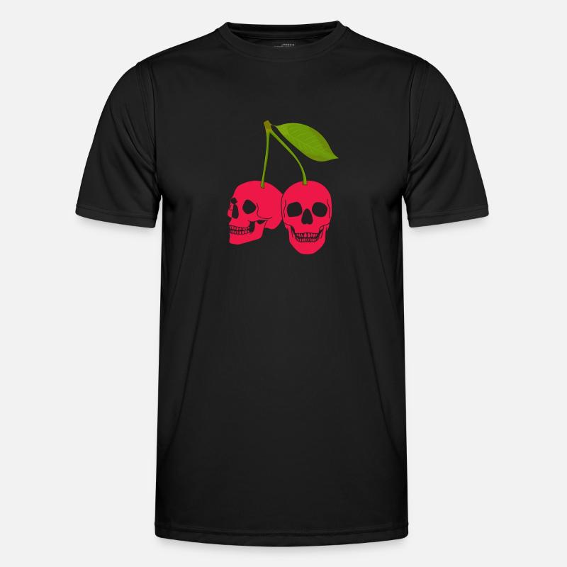 Kirsche Kirschbaum Kirschblüte Frucht Geschenk - Männer Funktions-T-Shirt - Schwarz