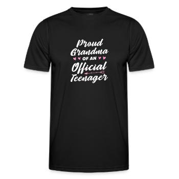 Teen Teen Teen Teens Teeny Gift - Men's Functional T-Shirt - black - Front - AI Model Male 178 dark (178cm)