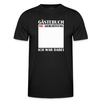 80e anniversaire Femmes 80e anniversaire Cadeau pour hommes - T-shirt sport Homme - noir - Devant - AI Model Male 178 dark (178cm)