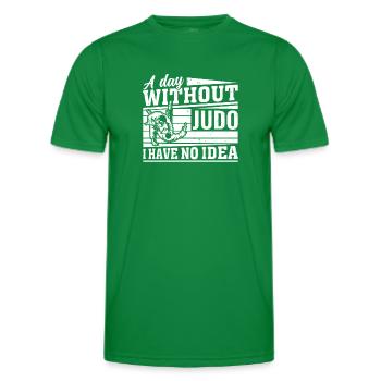 Une journée sans Judo dont je n’ai aucune idée - Judo Fighter - T-shirt sport Homme - vert - Devant - AI Model Male 178 dark (178cm)