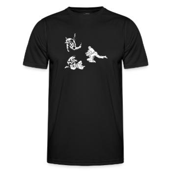 Judo combattant Judo Silhouette Judo - T-shirt sport Homme - noir - Devant - AI Model Male 178 dark (178cm)