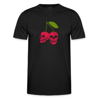Cherry - Men's Functional T-Shirt - black - Front - AI Model Male 178 dark (178cm)