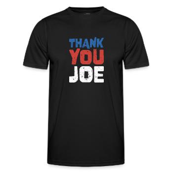 Vielen Dank, Joe - Wähler der Patriotischen Demokraten - Männer Funktions-T-Shirt - Schwarz - Vorne - AI Model Male 178 dark (178cm)
