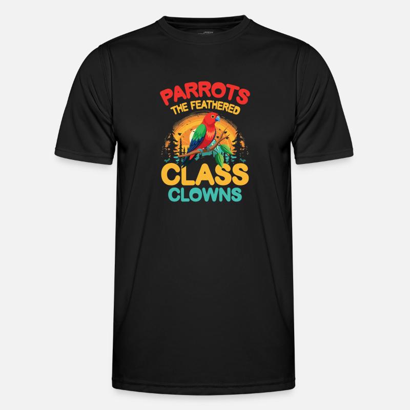 Parrots The Feathered Class Clowns Männer Funktions-T-Shirt