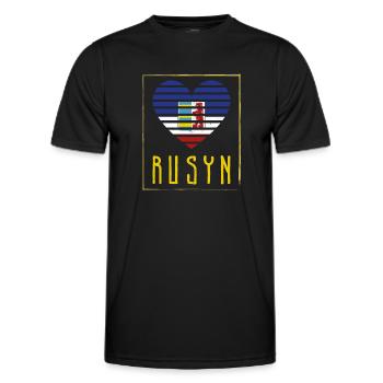 Rusyn Kiewer Rus Slawen Herkunft Karpaten - Männer Funktions-T-Shirt - Schwarz - Vorne - AI Model Male 178 dark (178cm)