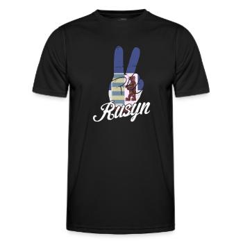 Rusnak Rusyn Ostslawen Karpaten Diaspora - Männer Funktions-T-Shirt - Schwarz - Vorne - AI Model Male 178 dark (178cm)