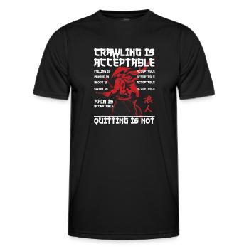 Samurai - Männer Funktions-T-Shirt - Schwarz - Vorne - AI Model Male 178 dark (178cm)