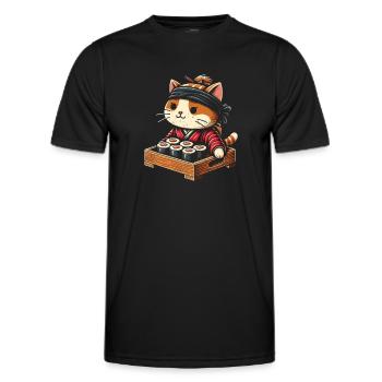 Sushi - Men's Functional T-Shirt - black - Front - AI Model Male 178 dark (178cm)
