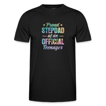 Adolescent - T-shirt sport Homme - noir - Devant - AI Model Male 178 dark (178cm)