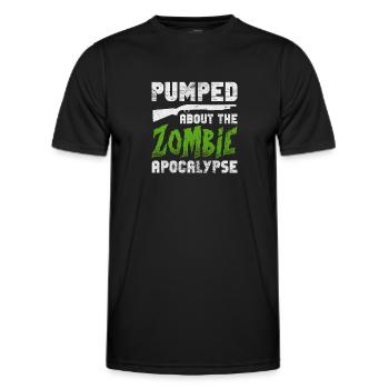 Zombie - Männer Funktions-T-Shirt - Schwarz - Vorne - AI Model Male 178 dark (178cm)
