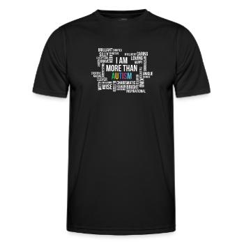 Autism - Men's Functional T-Shirt - black - Front - AI Model Male 178 dark (178cm)