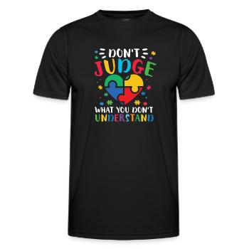 Autismus Awareness Day Autist Geschenk - Männer Funktions-T-Shirt - Schwarz - Vorne - AI Model Male 178 dark (178cm)