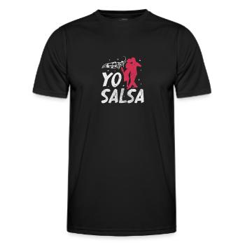 Salsa - Männer Funktions-T-Shirt - Schwarz - Vorne - AI Model Male 178 dark (178cm)