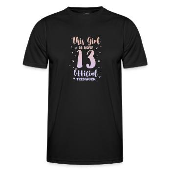 Teen Teen Teen Teens Teeny Gift - Men's Functional T-Shirt - black - Front - AI Model Male 178 dark (178cm)