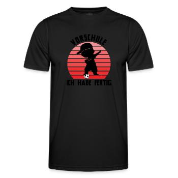 Vorschule Abschied Vorschule Schulanfang Geschenk - Männer Funktions-T-Shirt - Schwarz - Vorne - AI Model Male 178 dark (178cm)